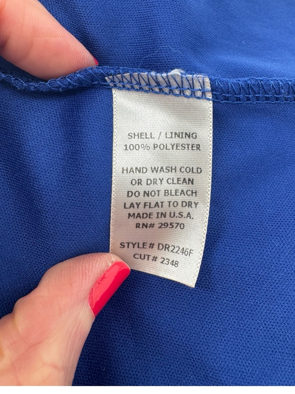 Needle & Thread Royal Blue High-Low Halter Dress - Picture 7 of 7